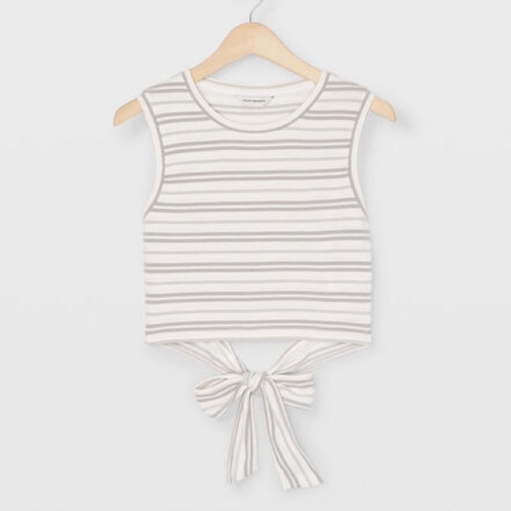 Club Monaco Sleeveless Tie Back Top